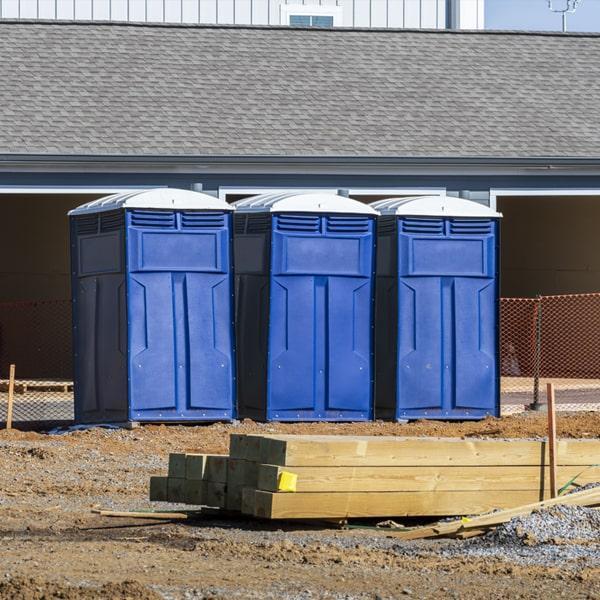 Heavy-duty construction site porta potty in Auburn, California